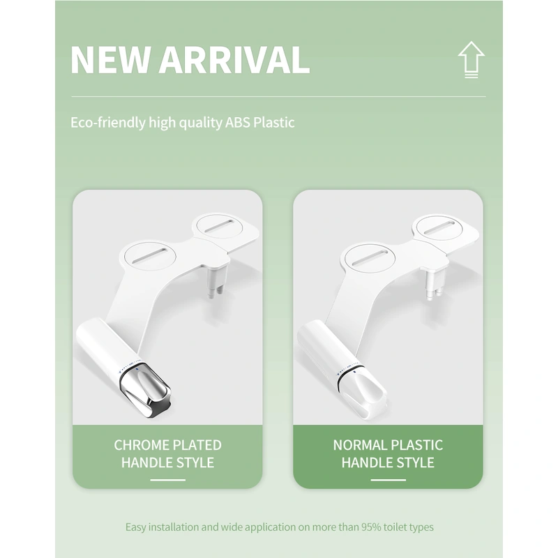  Non Mechanical Retractable Nozzle Cold Bidet Attachment for Toilet