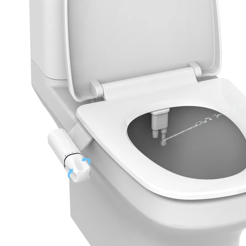  Non Mechanical Retractable Nozzle Cold Bidet Attachment for Toilet