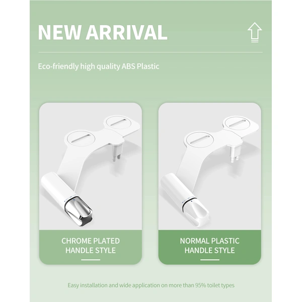  Non Mechanical Retractable Nozzle Cold Bidet Attachment for Toilet