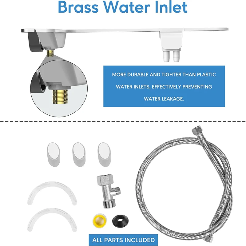 Front Wash Back Wash Bidet Toilet Attachment 