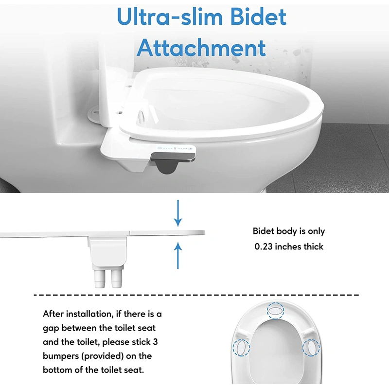 Front Wash Back Wash Bidet Toilet Attachment 