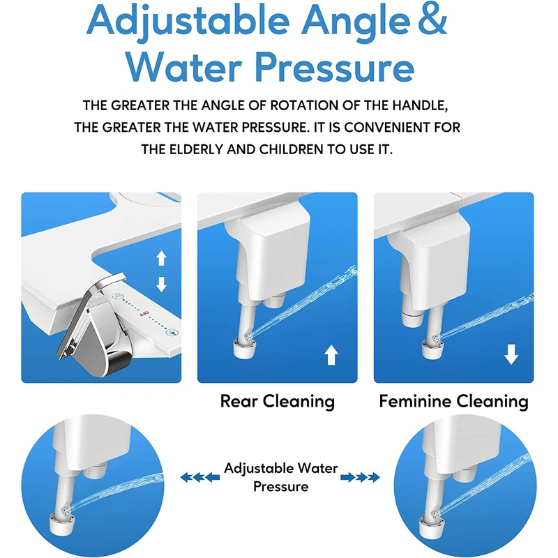 Front Wash Back Wash Bidet Toilet Attachment 