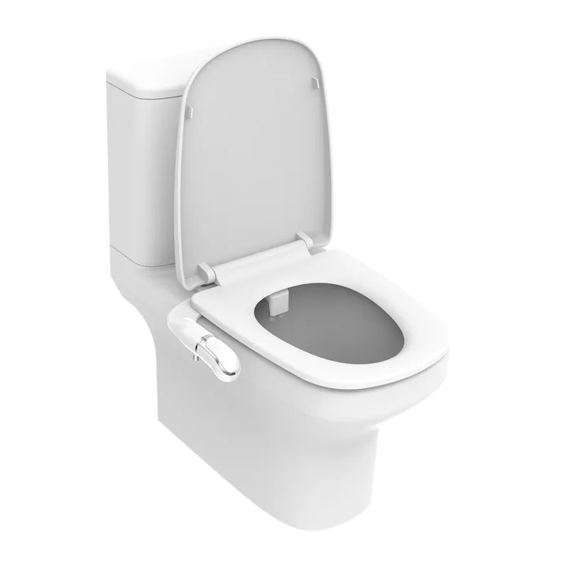 Super Slim Dual Clean Nozzles Bidet Toilet Attachment in WC