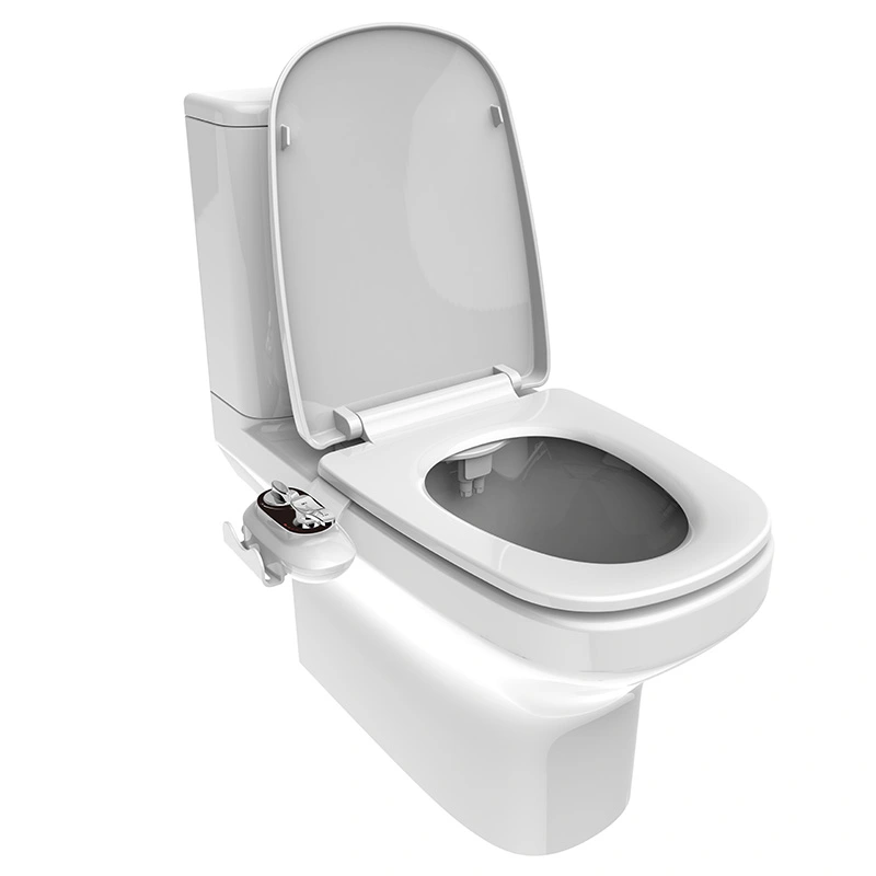 Hot Cold Water Non-Electric Mechanical Bidet Toilet Seat Attachment