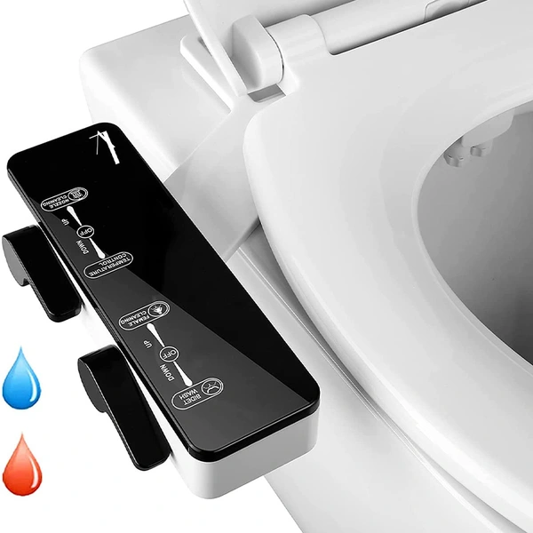 Hot and Cold Water Bidet Attachment for Home Bathroom