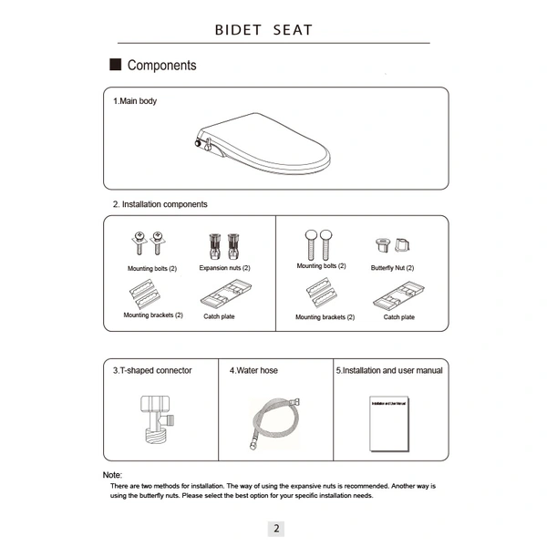 Soft Closing Bidet Electronic Bidets  Accessories for Home or Office
