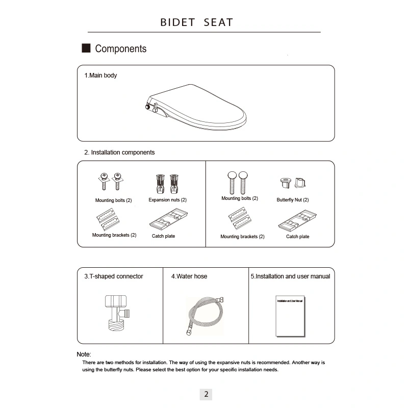 Soft Closing Bidet Electronic Bidets  Accessories for Home or Office