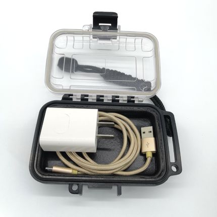 X-5010 Hard Shell Waterproof Bag Digital Accessories Electronic Equipment Safe Transparent Plastic Outdoor Headphone Storage Bag