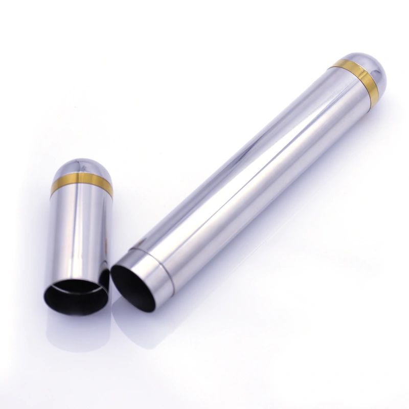 Gold-plated ring moisturizing tube portable cigar tube
