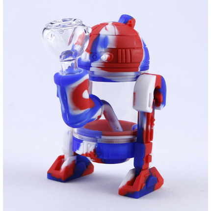 Manufacturer sales robot hookah, silicone hookah, silicone pipe