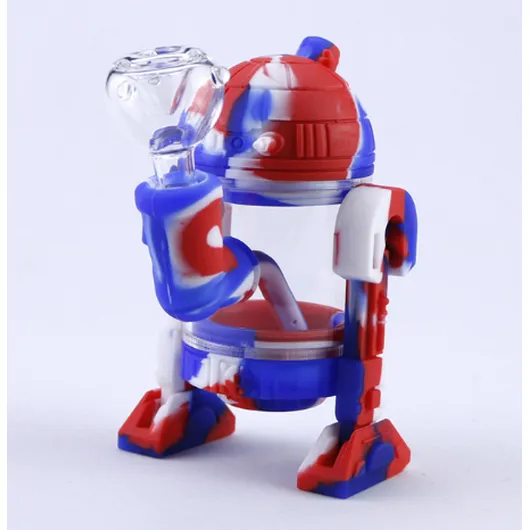 Manufacturer sales robot hookah, silicone hookah, silicone pipe