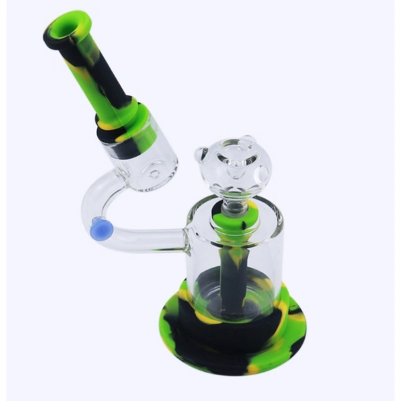 Three different flashing lights silicon bong wholesale 