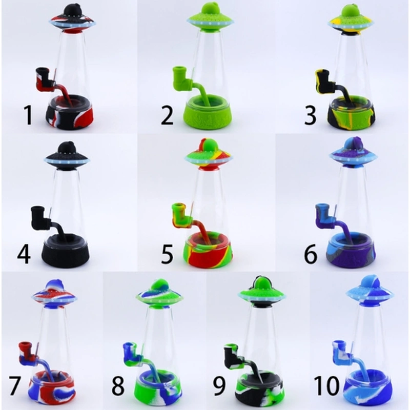 The new UFO silicon bong  is made of food-grade silicone material