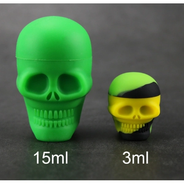 Skull silicon Cigarette oil storage  box wholesale
