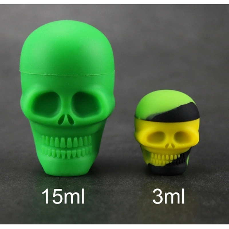 Skull silicon Cigarette oil storage  box wholesale