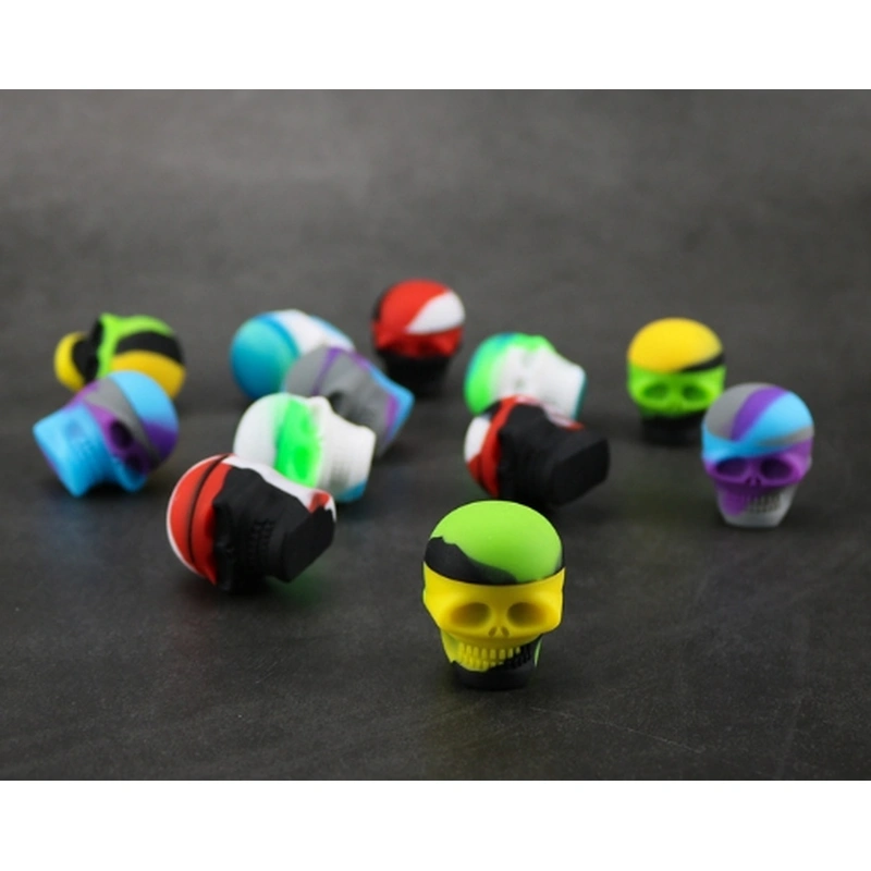 Skull silicon Cigarette oil storage  box wholesale