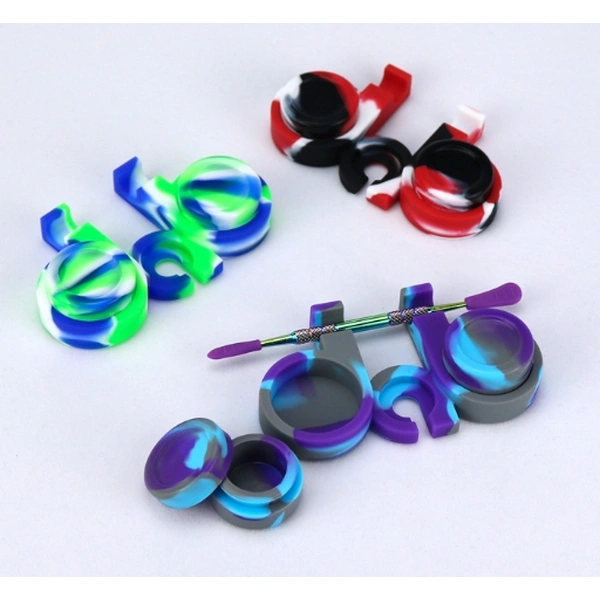 Whoelsale two-in-one silicone  cigarette storage box 