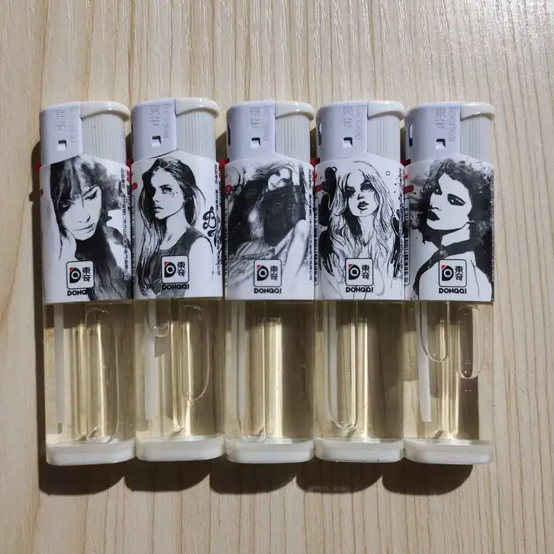Custom  plastic open flame disposable lighter wholesale