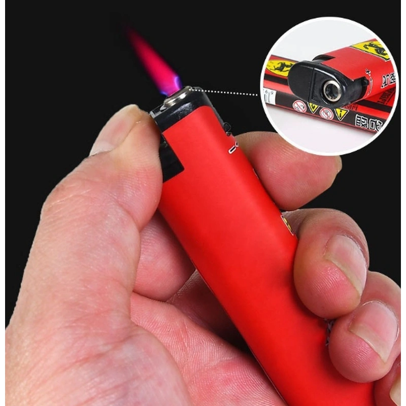 wholesale windproof plastic printed inflatable disposable lighter  