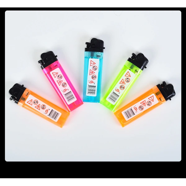 wholesale butane gas plastic transparent disposable lighter 
