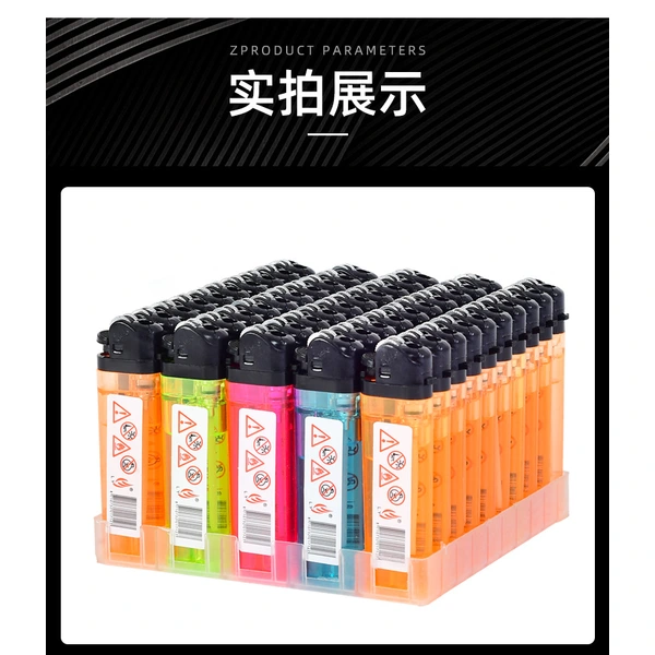 wholesale butane gas plastic transparent disposable lighter 