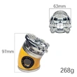 Wholesale side curved  large skull cover smoke Grinder