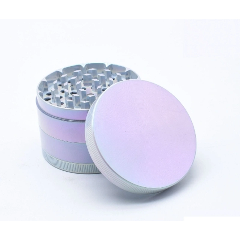 Flat zinc alloy nano-gradient paint  cigarette grinder wholesale