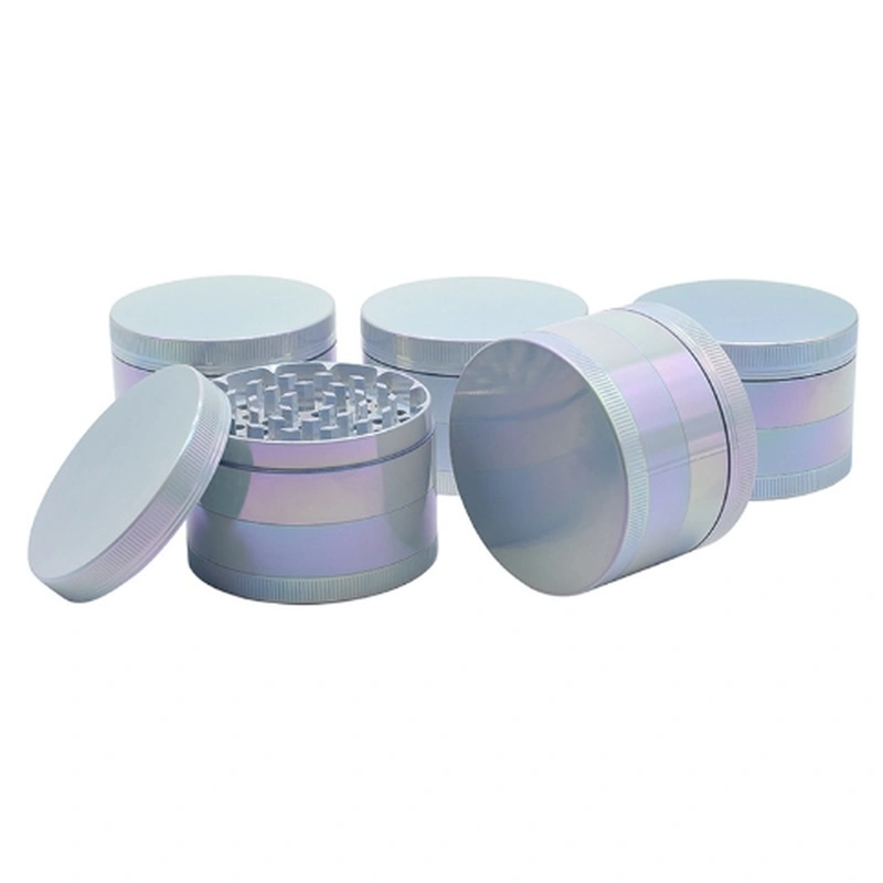 Flat zinc alloy nano-gradient paint  cigarette grinder wholesale