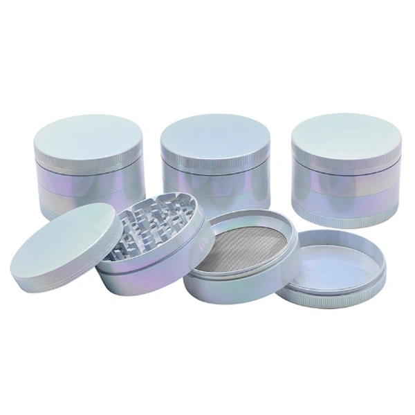 Flat zinc alloy nano-gradient paint  cigarette grinder wholesale