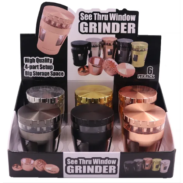 Wholesale herb grinder 4 layer can Custom