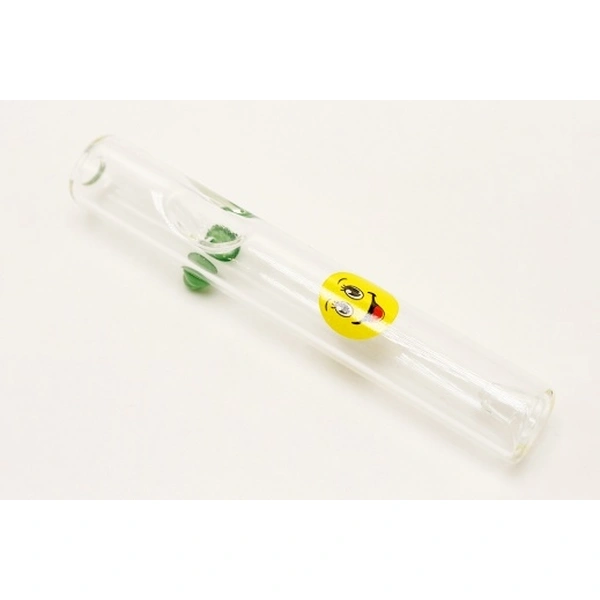 Glass Cigarette Bat Pipes Cigarette Glass Chillum for Tobacco Dry Herb