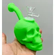 Popular Silicone Smoking Glass skull  Water Pipes Smoke Tobacco Pipe