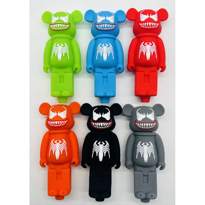 Violent bear shaped Smoke silicon pipe  distribution 
