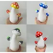 Mushroom Design Silicone Cigarette Pot Glass Smoking Water Pipe