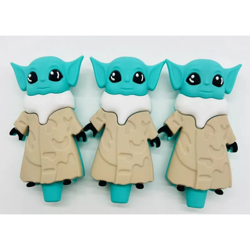 Top Seller Silicone Smoking Pipes Tobacco Yoda Hand Pipes