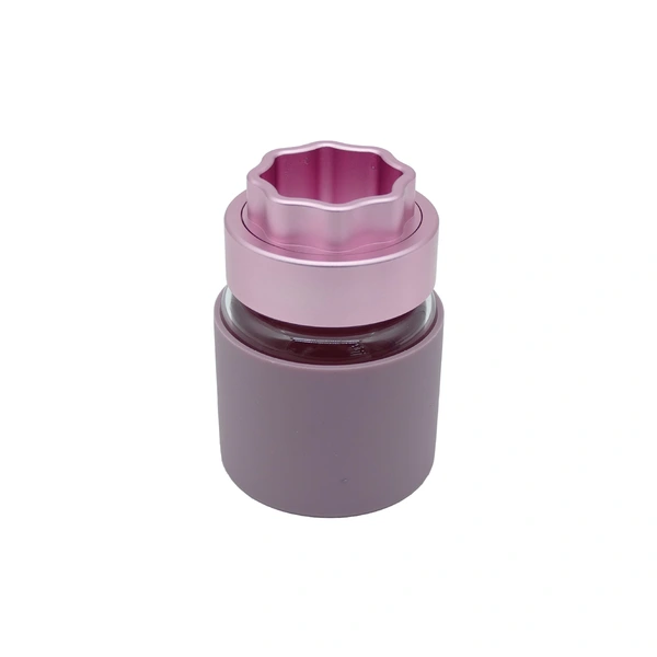 Functional aluminum grinder with big storage jar for wholesale 