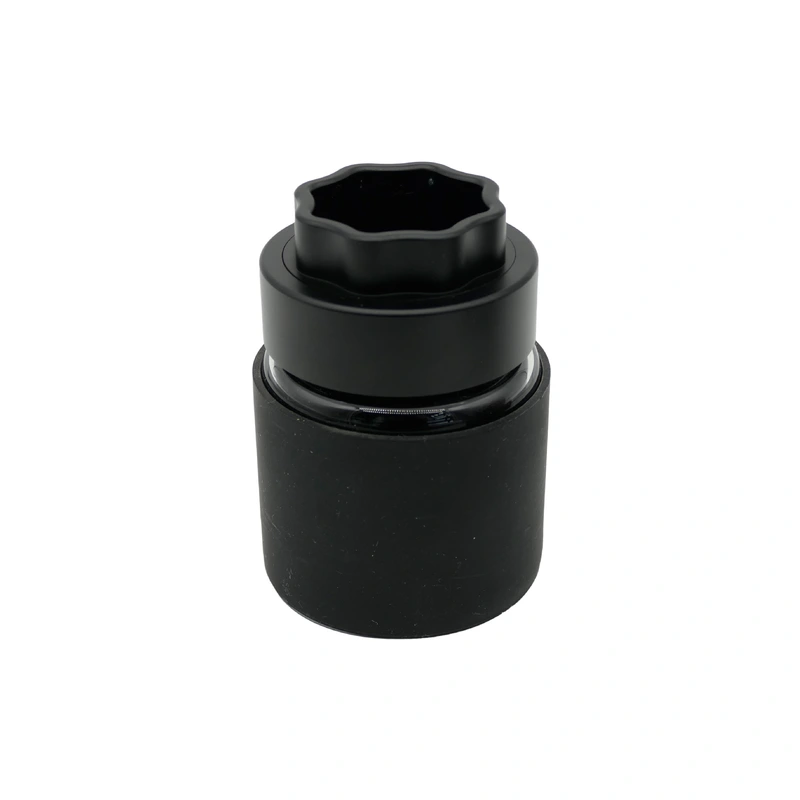 Functional aluminum grinder with big storage jar for wholesale 