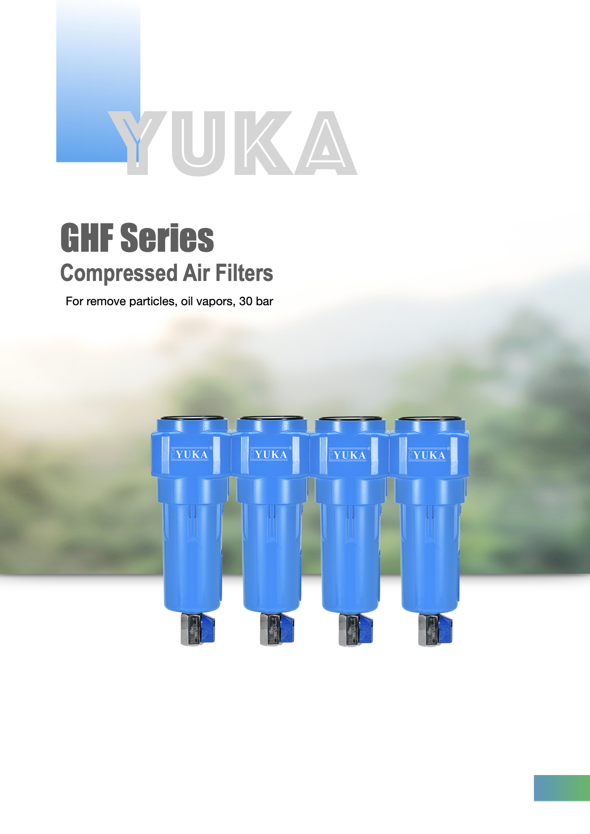 GHF Series 30 Bar Aluminum Air Line Filters