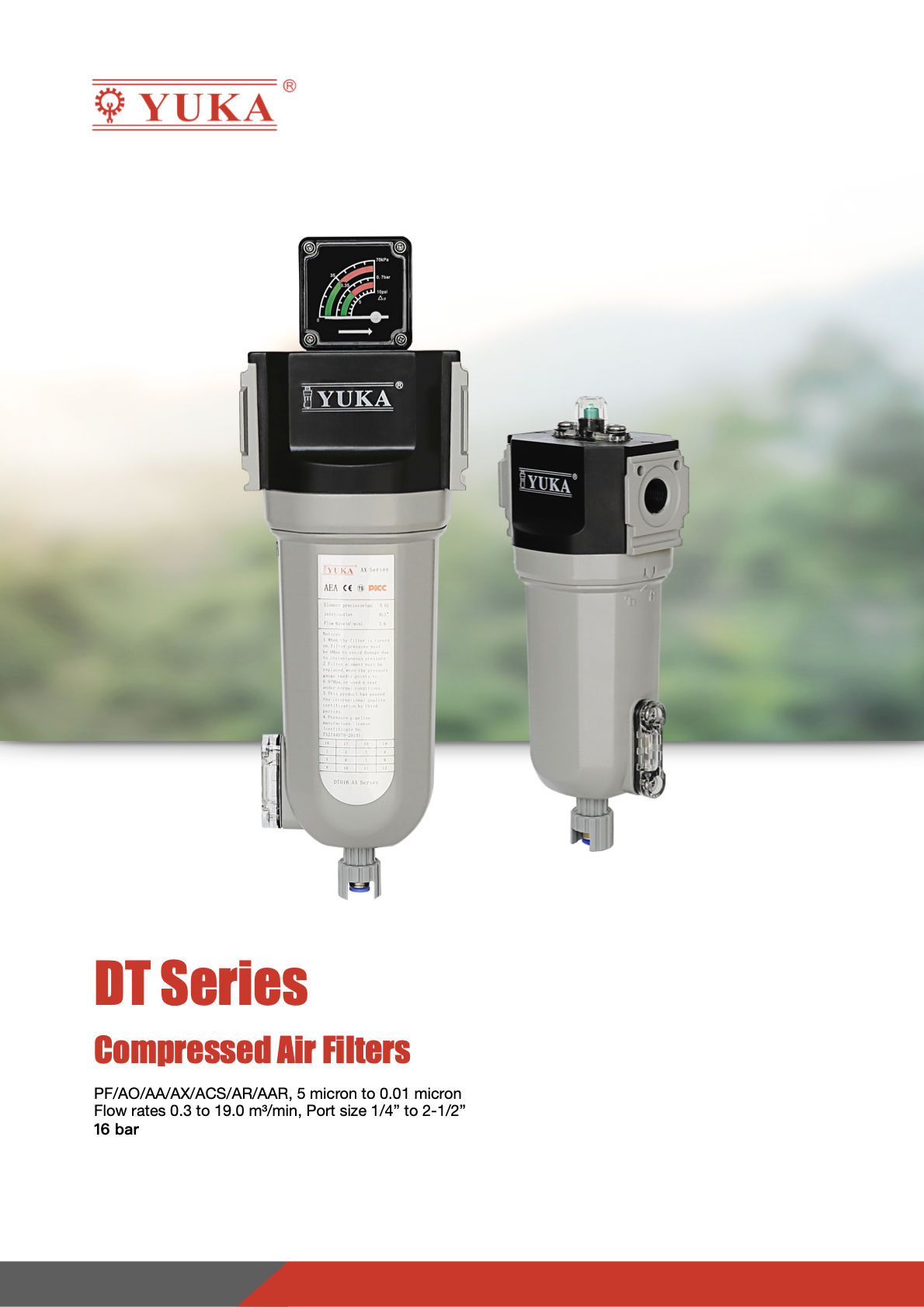 DT Series High Efficiency Compressed Air Filters