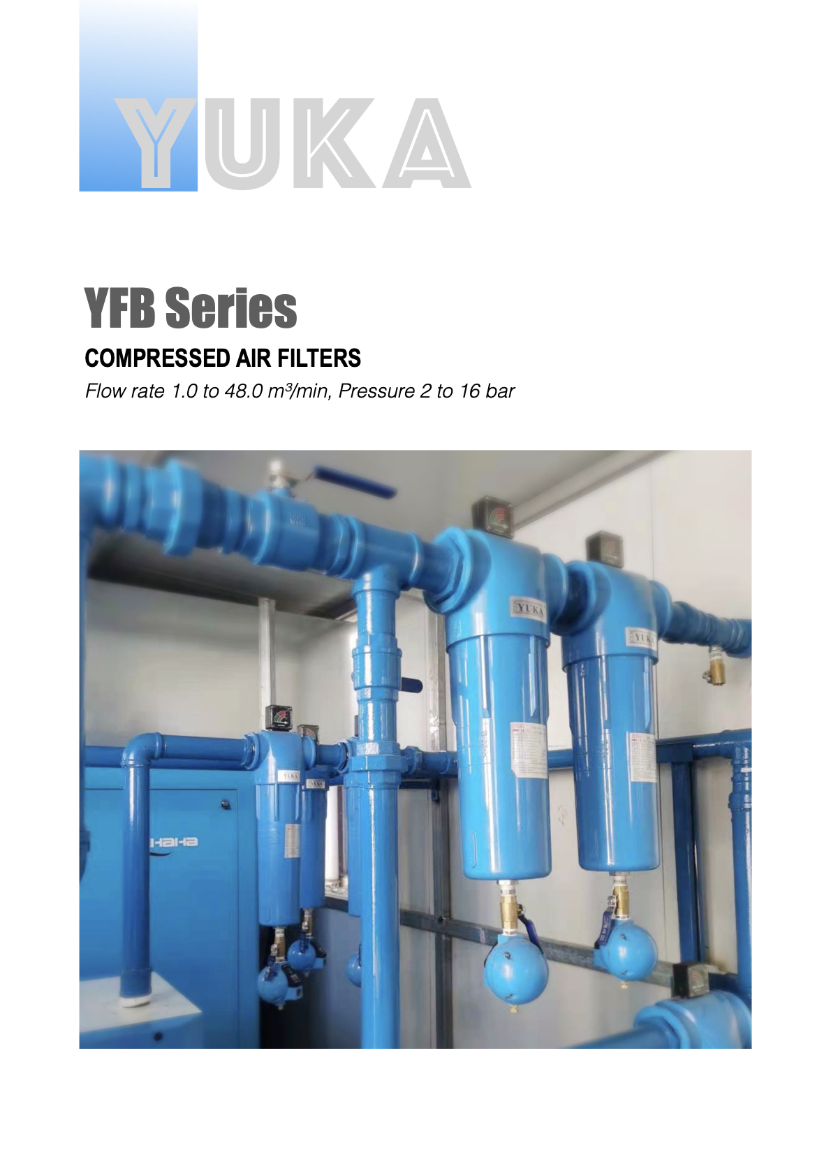 YFB Series Economic High Efficiency Air Filters 16 bar