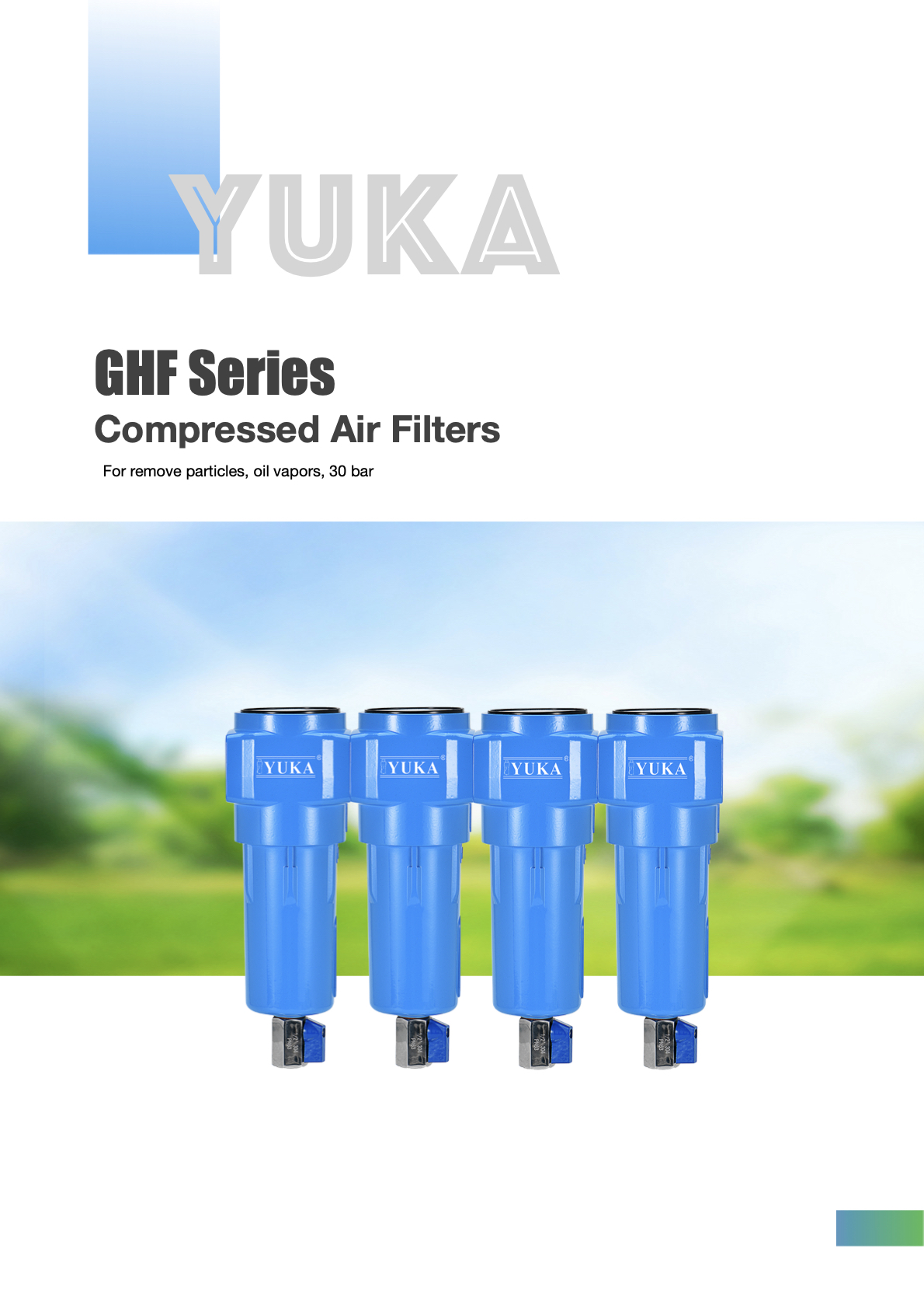 GHF Series 30 Bar Aluminum Air Line Filters