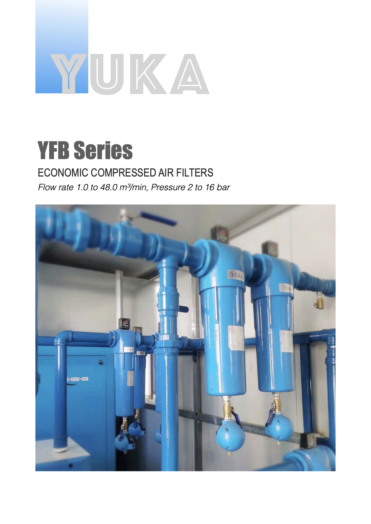 YFB Series Economic High Efficiency Air Filters 16 bar