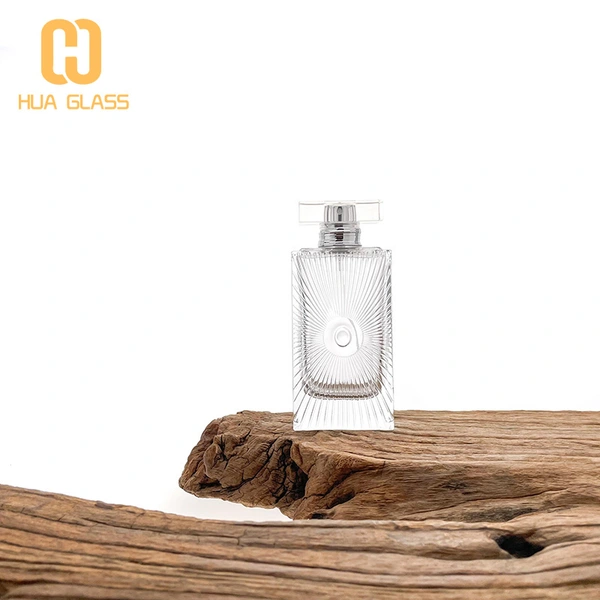 botella de perfume personalizada al por mayor de 100 ml en relieve