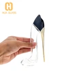Frasco de perfume con forma de tacón alto transparente negro de 100 ml