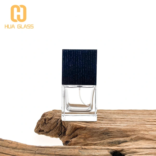 botella de perfume del fabricante 50ml 100ml con la tapa de madera