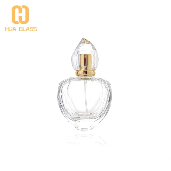Frasco de perfume pulido a mano con diamante de 65 ml