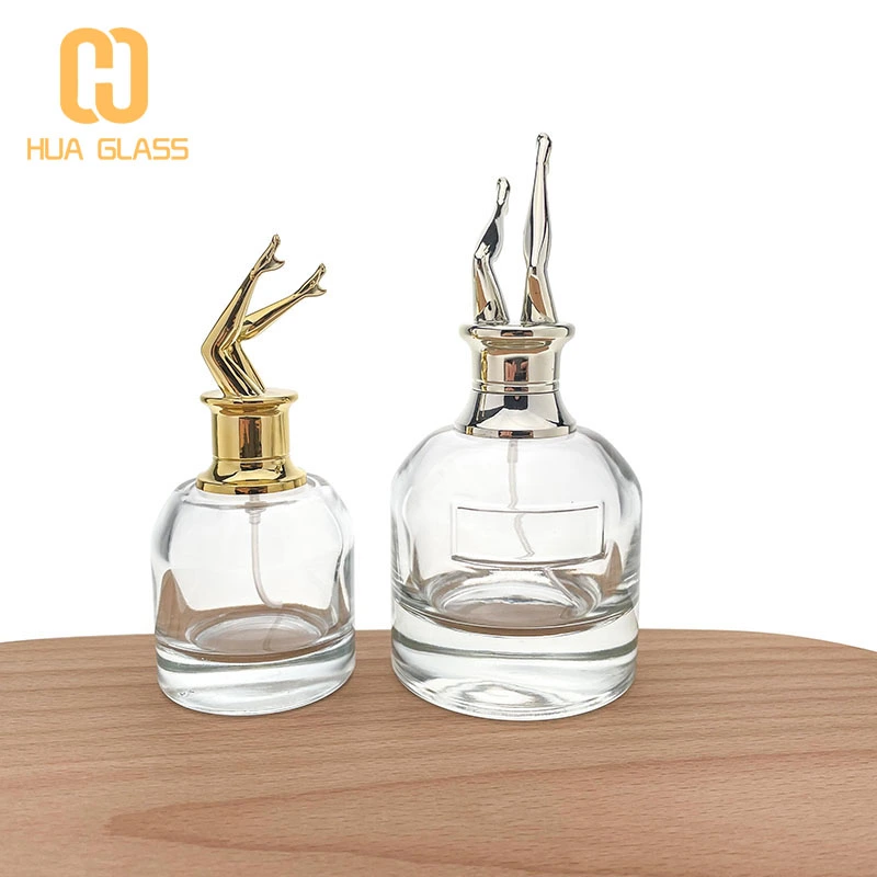 Botellas de perfume de lujo al por mayor botella de vidrio de perfume de marca unqiue