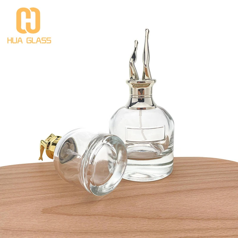 Botellas de perfume de lujo al por mayor botella de vidrio de perfume de marca unqiue