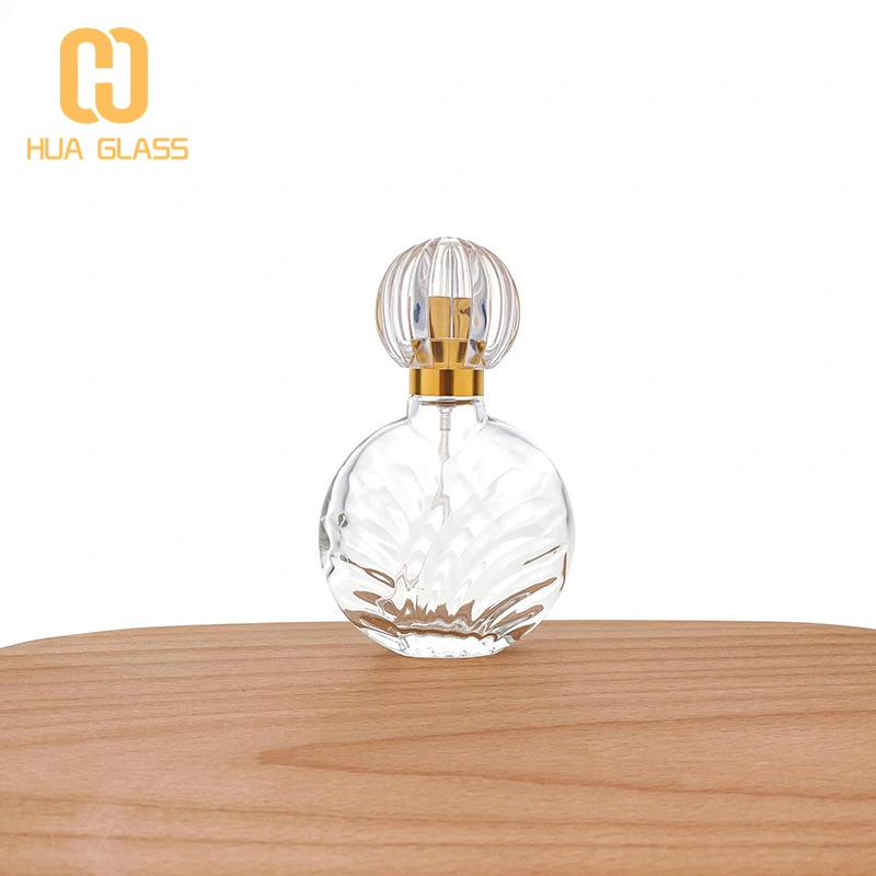 Botella de spray de perfume de vidrio de 2 oz 60ml botella de vidrio vacía de perfume