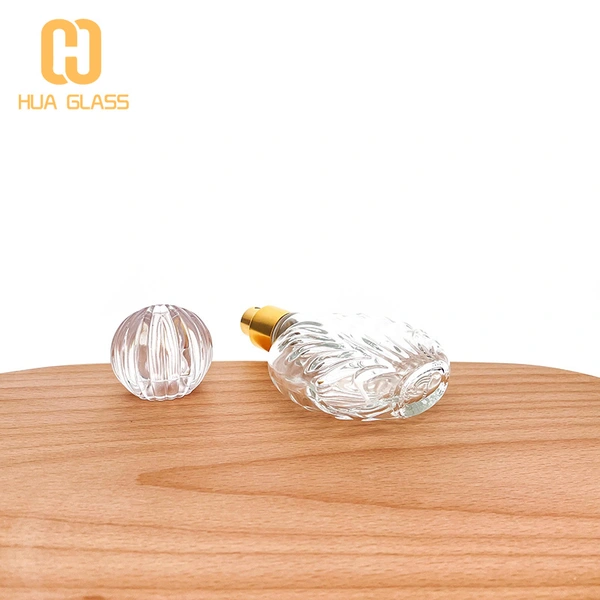 Botella de spray de perfume de vidrio de 2 oz 60ml botella de vidrio vacía de perfume